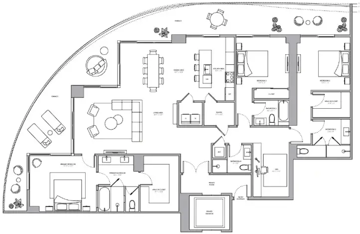 PENTHOUSE 06 One Park Tower by Turnberry