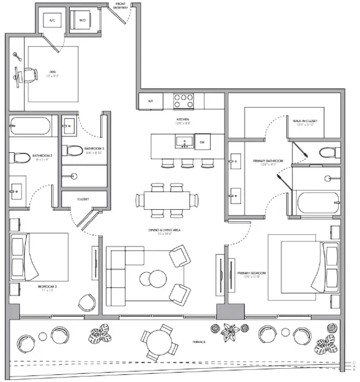 Residence 03 One Park Tower by Turnberry